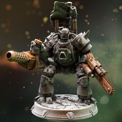 Jotun / Battle bot / Steampunk / Mech  / Wasteland / Hero / DnD / Pathfinder / DM Stash / 3D Print / TableTop Miniature / 32mm / 75mm