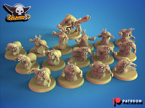 Battle Snails Football Team / Snails / Warriors / Underground dwellers / Dwarves / Fantasy Football Team / Tabletop / Miniatures / Boardgame