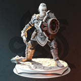 Tergrid Everen / Female Dwarf / warrior / Paladin / Pathfinder / DnD / DM Stash / 3D Print / 4K Mini / TableTop Miniature / 32mm / 75mm