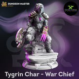 Tygrin - War Chief / Druid / Shaman / Hero / Warchief / DnD / GM Stash / 3D Print / 4K Mini / TableTop Miniature / 32mm / 75mm
