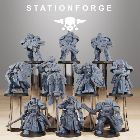 Socratis Knight / Commando / Marine / Knight / Infantry / Sci Fi / Space / Table Top / Station Forge / 3D Print /4K Mini/Wargaming
