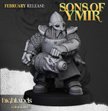 Dwarf Fire Spitter / Dwarfs / Infantry / Sons of Ymir / Dwarf unit  / Army / Fantasy / Table Top / Highland / 3D Print / 4K Mini / Wargaming