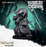 Goblin Riders / Mounted / Goblins / Cavalry / Frog Riders / Swamp  / Army / Fantasy / Table Top / Highland / 3D Print / 4K Mini / Wargaming
