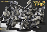 Dwarf Death Seekers / Dwarfs / Infantry / Sons of Ymir / Dwarf unit  / Army / Fantasy / Table Top / Highland / 3D Print / 4K Mini /Wargaming