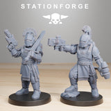 Royal Guard Infantry 2 / Soldier / Infantry / Imperial / Royal / Sci Fi / Space / Station Forge / 3D Print / 4K Mini / Wargaming