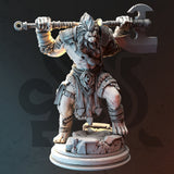 Ezeqial  / Leonin / warrior / Fighter / Lion / Pathfinder / DnD / DM Stash / 3D Print / 4K Mini / TableTop Miniature / 32mm / 75mm