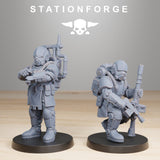 Royal Guard Infantry 2 / Soldier / Infantry / Imperial / Royal / Sci Fi / Space / Station Forge / 3D Print / 4K Mini / Wargaming