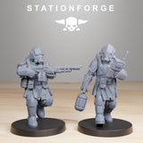 Royal Guard Infantry 2 / Soldier / Infantry / Imperial / Royal / Sci Fi / Space / Station Forge / 3D Print / 4K Mini / Wargaming