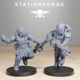 Royal Guard Infantry 2 / Soldier / Infantry / Imperial / Royal / Sci Fi / Space / Station Forge / 3D Print / 4K Mini / Wargaming