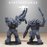 Orkaz Trolls / Orkaz / Orc / Troll / Melee / Infantry / Sci Fi / Space / Table Top / Station Forge / 3D Print / 4K Mini / Wargaming