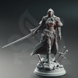 Lydia the Merciless - Duke’s Commander / Fighter / Warrior / Knight / Paladin / Female / DnD / DM Stash / 3D Print / TableTop / 32mm / 75mm