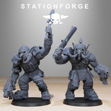 Orkaz Trolls / Orkaz / Orc / Troll / Melee / Infantry / Sci Fi / Space / Table Top / Station Forge / 3D Print / 4K Mini / Wargaming