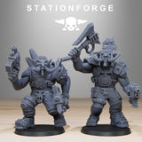 Orkaz Trolls / Orkaz / Orc / Troll / Melee / Infantry / Sci Fi / Space / Table Top / Station Forge / 3D Print / 4K Mini / Wargaming