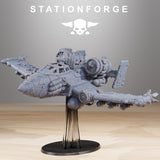 Orkaz Plane / Hawk / Bomber / Wathog / Orc / Ork / Plane / Sci Fi / Space / Table Top / Station Forge / 3D Print / 4K Mini / Wargaming / RPG