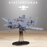 Orkaz Plane / Hawk / Bomber / Wathog / Orc / Ork / Plane / Sci Fi / Space / Table Top / Station Forge / 3D Print / 4K Mini / Wargaming / RPG