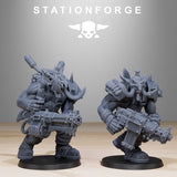 Orkaz Trolls / Orkaz / Orc / Troll / Melee / Infantry / Sci Fi / Space / Table Top / Station Forge / 3D Print / 4K Mini / Wargaming