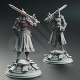 Johanna - Maiden Knight / Fighter / Warrior / Knight / Inquisitor / Female / DnD / DM Stash / 3D Print / TableTop / 32mm / 75mm