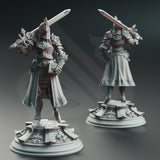 Johanna - Maiden Knight / Fighter / Warrior / Knight / Inquisitor / Female / DnD / DM Stash / 3D Print / TableTop / 32mm / 75mm