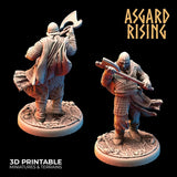 Medieval Knights / Knight / Warrior / Pathfinder / DnD / D&D / Asgard Rising / 3D Print / 4K Mini / TableTop Miniature / RPG