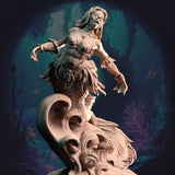 Dyriani / Monster / Sea / Siren / Mermaid / Horror / Pathfinder / DnD / DM Stash / 3D Print / 4K Mini / TableTop Miniature / 32mm / 75mm