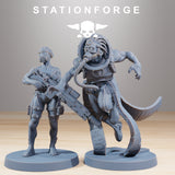 GrimCorps Bounty Hunters / Assassins / Robot / Imperial / Infantry / Sci Fi / Space / Table Top / Station Forge / 3D Print/4K Mini/Wargaming