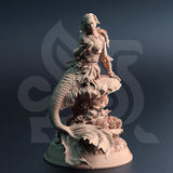 Dyriani / Monster / Sea / Siren / Mermaid / Horror / Pathfinder / DnD / DM Stash / 3D Print / 4K Mini / TableTop Miniature / 32mm / 75mm
