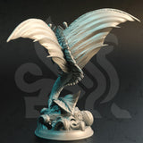 Fyrindel / Mana Wyrm / Monster / Dragon / Draconid Pathfinder / DnD / DM Stash / 3D Print / 4K Mini / TableTop Miniature / 32mm /75mm