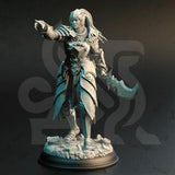Cyrindeth / Elf / Fighter / Ranger / Rogue /Female / Pathfinder / DnD / DM Stash / 3D Print / 4K Mini / TableTop Miniature / 32mm /75mm