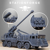 GrimGuard Artillery Vehicle / Artillery / Imperial / Astra / Sci Fi / Space / Table Top / Station Forge / 3D Print / 4K Mini / Wargaming