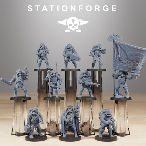 GrimGuard Ironclads / Soldier / Commando / Imperial / Infantry / Sci Fi / Space / Table Top / Station Forge / 3D Print / 4K Mini / Wargaming