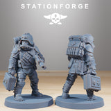GrimGuard Ironclads / Soldier / Commando / Imperial / Infantry / Sci Fi / Space / Table Top / Station Forge / 3D Print / 4K Mini / Wargaming