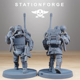GrimGuard Ironclads / Soldier / Commando / Imperial / Infantry / Sci Fi / Space / Table Top / Station Forge / 3D Print / 4K Mini / Wargaming