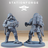 GrimGuard Ironclads / Soldier / Commando / Imperial / Infantry / Sci Fi / Space / Table Top / Station Forge / 3D Print / 4K Mini / Wargaming