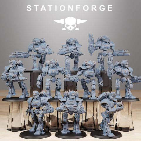 Scavenger Mechanods / Robot / Cyborg / Droid / Scavenger / Robot / Sci Fi / Space / Table Top / Station Forge / 3D Print/4K Mini/Wargaming