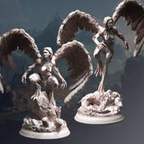 Hyl Hygrie / Hill Harpies/ Harpy / Troll / Mdonster / Magic / Pathfinder / DnD / DM Stash / 3D Print / 4K Mini / TableTop Miniature / 32mm