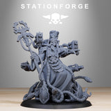 Scavenger Chaplain / Scavenger leader /  Priest / Mech / Cyborg / Steampunk / Scavs / Sci Fi / Station Forge / 3D Print / Wargaming