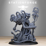 Scavenger Chaplain / Scavenger leader /  Priest / Mech / Cyborg / Steampunk / Scavs / Sci Fi / Station Forge / 3D Print / Wargaming