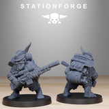 GrimGuard Skulldarts Trappers / Soldier / Gnome / Sniper / Imperial / Infantry / Sci Fi / Table Top / Station Forge / 3D Print / Wargaming