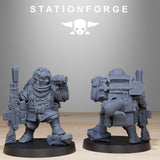 GrimGuard Skulldarts Trappers / Soldier / Gnome / Sniper / Imperial / Infantry / Sci Fi / Table Top / Station Forge / 3D Print / Wargaming