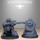 GrimGuard Skulldarts Trappers / Soldier / Gnome / Sniper / Imperial / Infantry / Sci Fi / Table Top / Station Forge / 3D Print / Wargaming