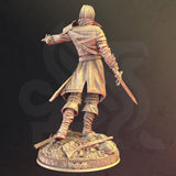Cedric / Gunslinger / Fighter / Hero / DnD / GM Stash / 3D Print / 4K Mini / TableTop Miniature / 32mm / 75mm