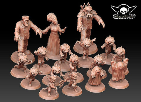 Halfling Football Team / Halfling / Halfling Team / Halloween / Fantasy Football Team / Tabletop / Miniatures / Boardgame
