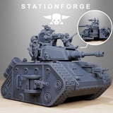 GrimGuard Battle Tank 2.0 / Tank / Vehicle / Mech / Imperial / Sci Fi / Space / Table Top / Station Forge / 3D Print / Wargaming / RPG