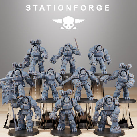 Socratis Legion Vanguard / Commando / Marine / Knight / Infantry / Sci Fi / Space / Table Top / Station Forge / 3D Print /4K Mini/Wargaming