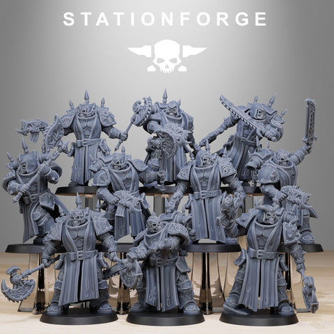 Corrupted Socratis / Chaos / Corrupted / Marine / Knight / Infantry / Sci Fi / Space / Table Top / Station Forge / 3D Print / Wargaming