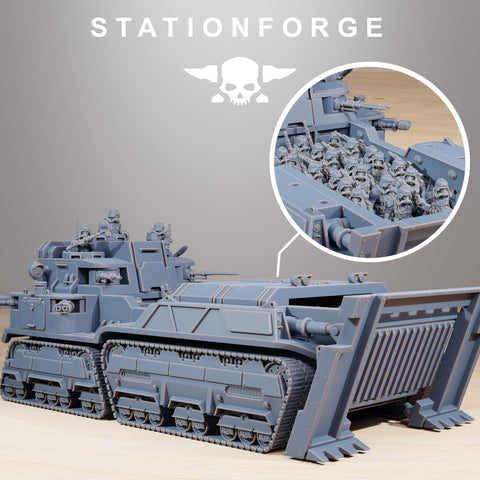 GrimGuard Transport Tank / Tank / Transport / Imperial / Sci Fi / Space / Table Top / Station Forge / 3D Print / 4K Mini / Wargaming / RPG