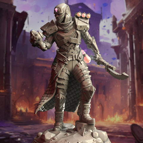 Aeus Invictus / Artificer / Inventor / Caster / Warforged / Pathfinder / DnD / DM Stash / 3D Print / 4K Mini / TableTop Miniature /32mm/75mm