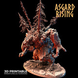 Stone Troll Idol / Troll / Monster / Pathfinder / DnD / D&D / Asgard Rising / 3D Print / 4K Mini / TableTop Miniature / RPG