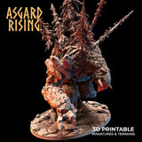 Stone Troll Idol / Troll / Monster / Pathfinder / DnD / D&D / Asgard Rising / 3D Print / 4K Mini / TableTop Miniature / RPG