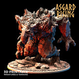 Stone Troll Idol / Troll / Monster / Pathfinder / DnD / D&D / Asgard Rising / 3D Print / 4K Mini / TableTop Miniature / RPG